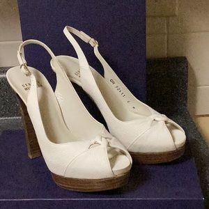 Stuart Weitzman  white sandal